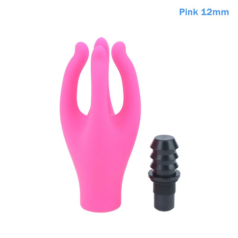 3 Sizes Fascia Massager Head Massage Gun Heads With 4 Fingers Artificial Hand Silicone Head Washable Massage