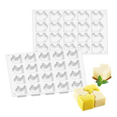 20 Puzzle Mousse Cake Silicone Mold Chocolate Pudding Ice Cream Silicone Baking