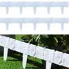 5/10 Sztuk Imitacja Kamienia Ogrodzenie Ogrodowe Mur Opórki Ogrodowe Krawężnik z Palikami Plastikowe Bloki Krawężnikowe do Rabatek