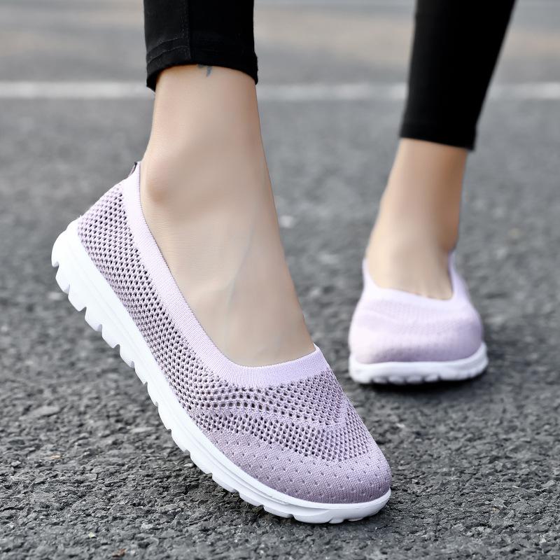 Scarpe da donna Primavera/estate Scarpe basse slip-on in rete traspirante per donna Mocassini Sneakers leggere Scarpe da ballo da donna Scarpe casual