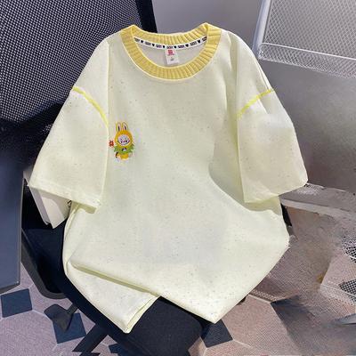 Extra-large Embroidered Design Sense, Niche Short-sleeved T-shirt