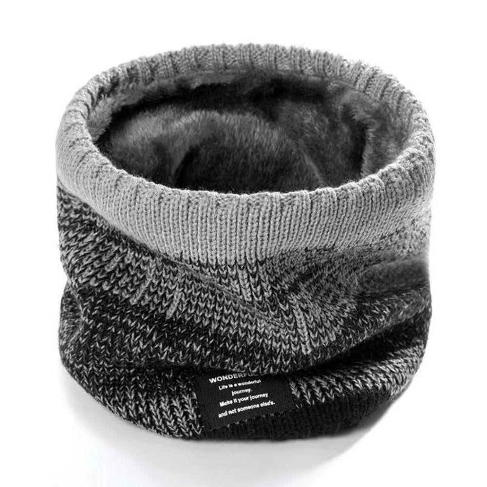 Coldproof Knitted Ring Scarf Warm Wrap Neck Scarves Fashion Thicken Plush Scarf Winter Accessories