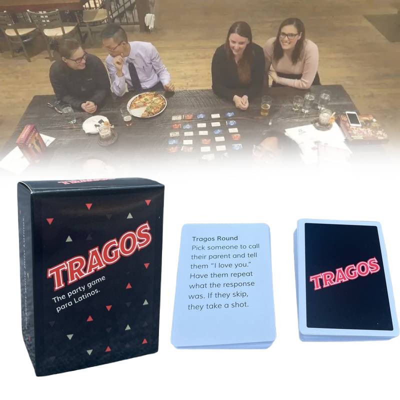 Party The Tragos Game Para Latinos Cards Game Family Party Play Props Toy Funny