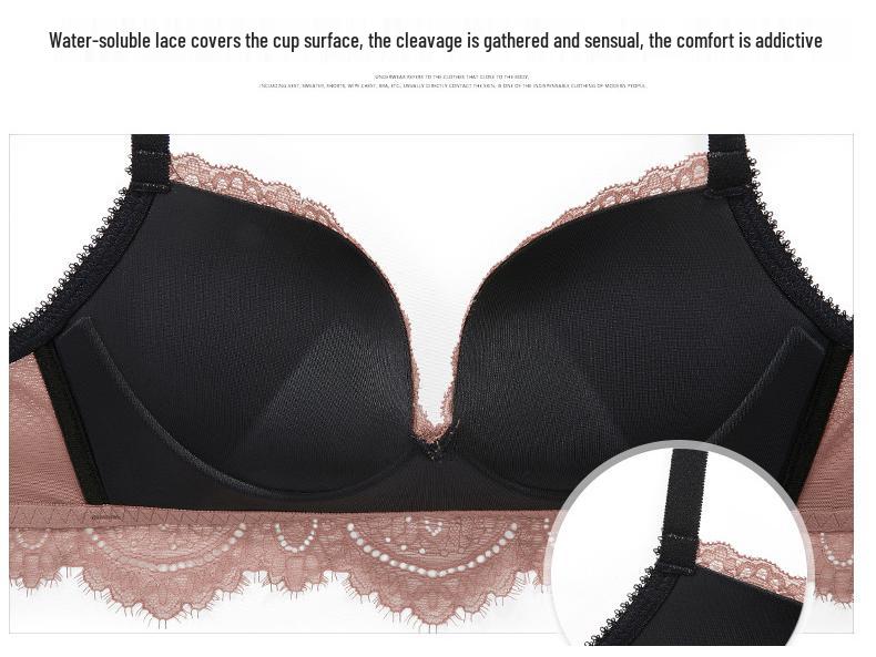 Bezprzewodowy Zestaw Biustonosza Push-Up: Małe wsparcie biustu i konstrukcja zapobiegająca opadaniu dla seksownego wyglądu