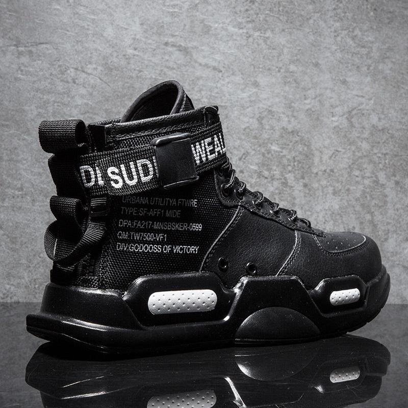 Pánská móda Prodyšná Pánská obuv Podzimní Hip-hop Vysoké desky Obuv Móda Obuv pro volný čas