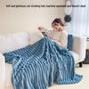 Thickened Rabbit Fur & Flannel Blanket - Soft Anniversary Gift or Cozy Nap Throw