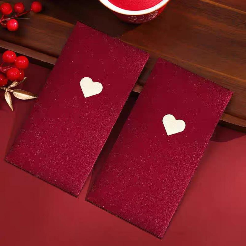 6pcs/set Traditional Red Envelope Chinese Style New Year Packet Money Pockets Spring Festival