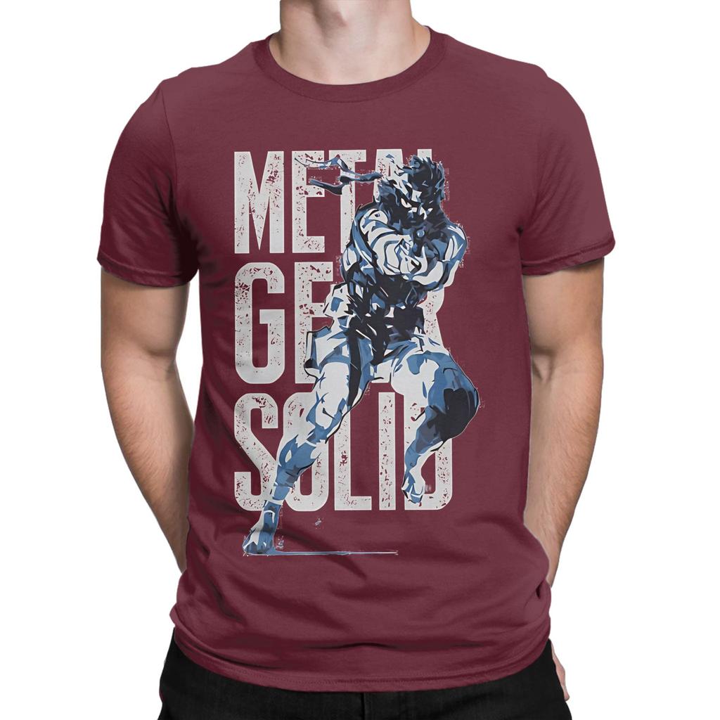 METAL GEAR Funny Graphic 100 Cotton TShirt Metal Gear Solid Tees Tops For Unisex