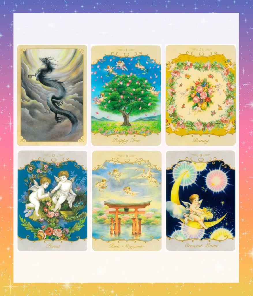 Angel's Gift Oracle Cards with Japanese Instructions Oracle Tarot Cards Fortune Telling [Authentic]