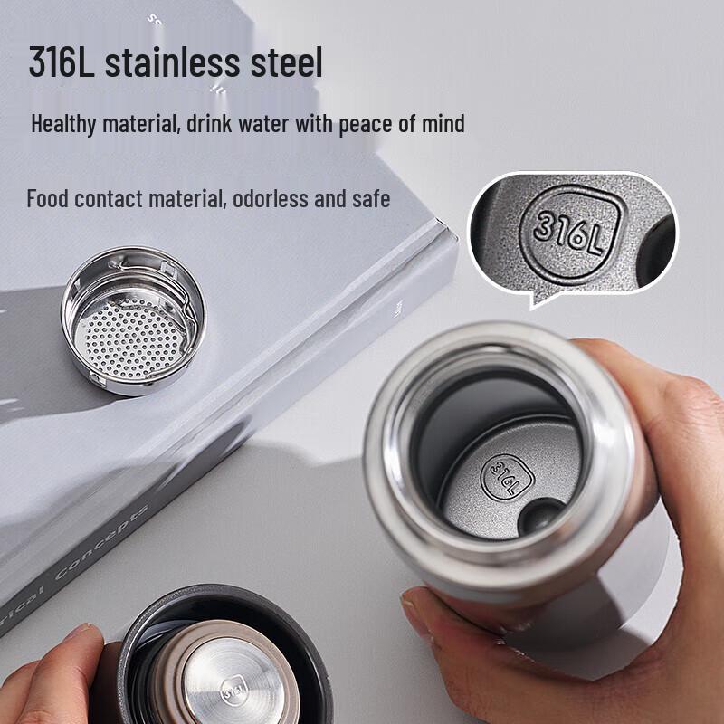 SUPOR Yan Series 316L Stainless Steel Portable Tea Thermos Mug 450ml
