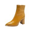 Pointed Toe Woman Short Shoes Autumn Very High Heels Ankle Boots for Women Heeled Spring 2025 Pu On Offer Promotion Hot Booties