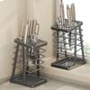 Square Kitchen Utensils Storage Holder Black White Kitchen Countertop Storage Rack  Kitchen Use