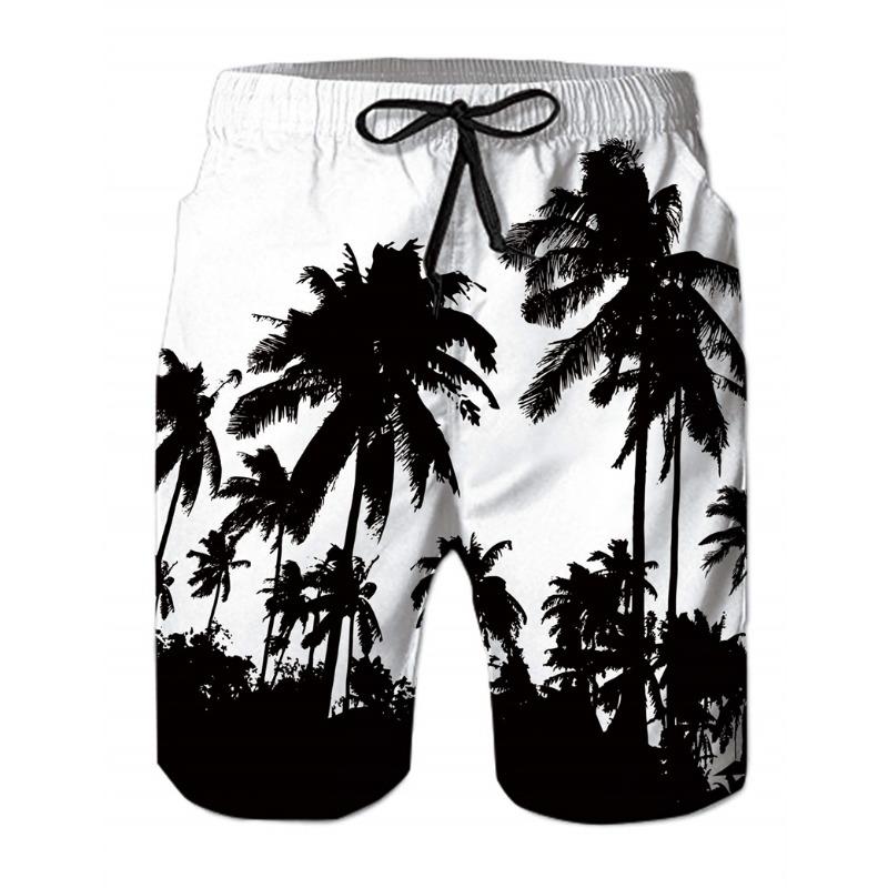 Summer Men's Lightweight Breathable 3D Printed Beach Shorts Summer Casual Swimwear for Outdoor Activities