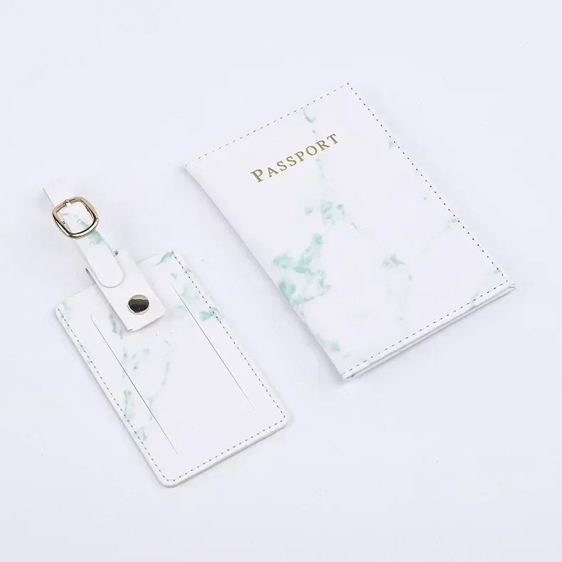 Travel Passport Cover Luggage Tag Set Women ID Card Passport Holder Cover Case Credit Card Holder Ticket Clip Travel Accessories