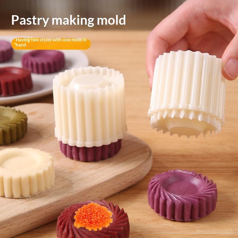 Stampo Timbro Staccabile per Pasticceria Stampo per Torta Lunare Strumento per Decorare Torte e Pasticceria Pressione Manuale Stampo da Forno Fai da Te per Casa