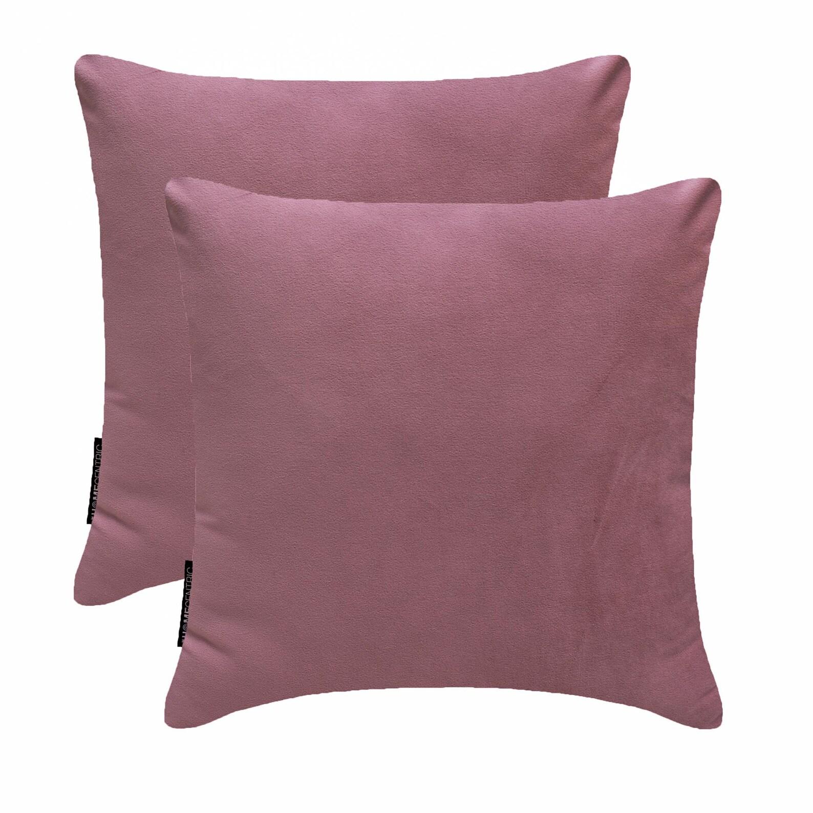 

Dusky Pink Decorative Throw Pillow Covers | Pack of 2 Modern Plain Velvet Cushion Cover | Solid Color Pillowcases - Dusky Pink Velvet 12 x 12 (Pack of 2) розовый