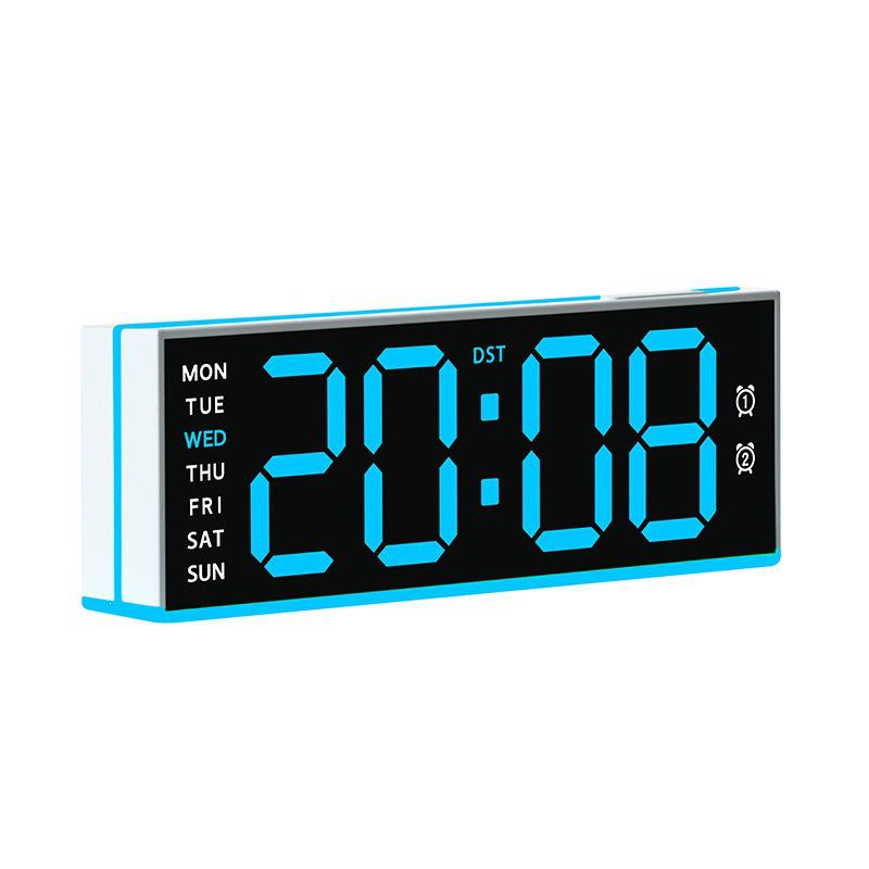 Large LED Multifunctional Electronic Clock with Special Ambient Light for Living Room