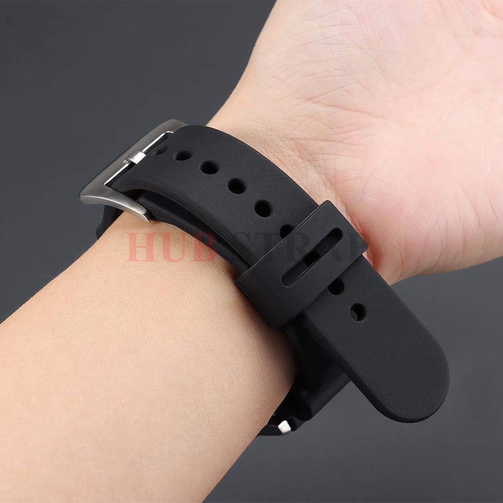 Gummi-Ring Uhrenarmband-Schlaufen Silikon für Casio Uhrenarmband Halter Halterung Beweglicher Uhrenring Kreis Uhrenzubehör