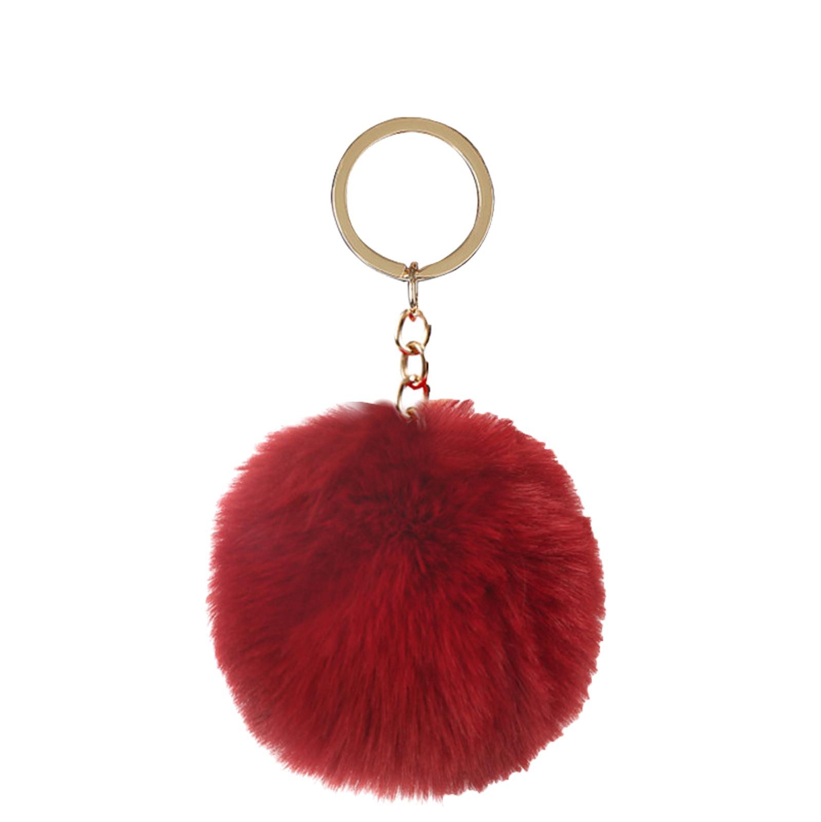 

Брелок-подвеска в виде шара-кролика 8 см, брелок-подвеска в виде шара-кролика, аксессуары One Size винный