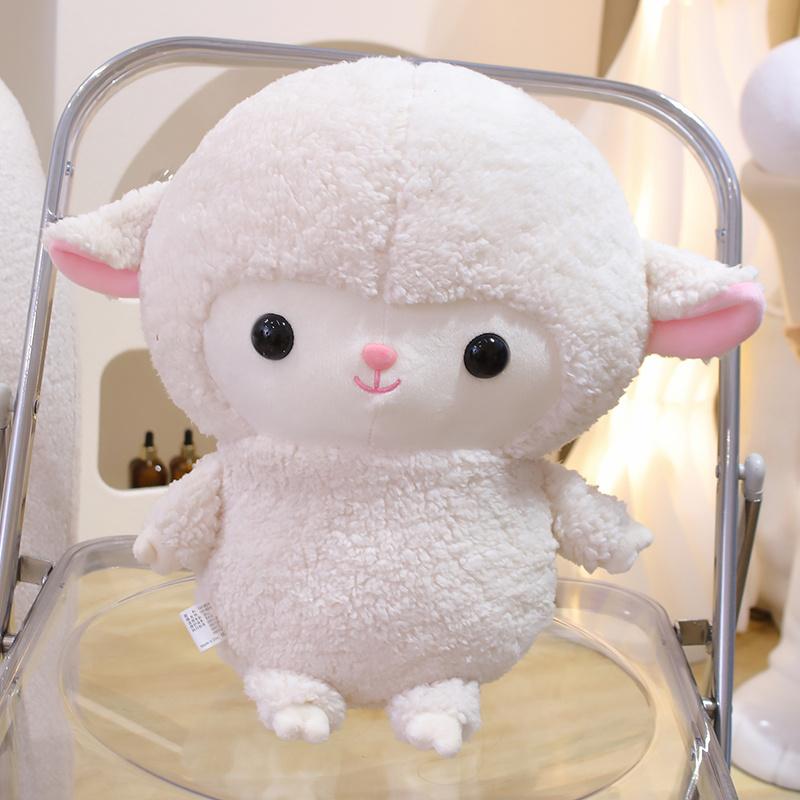 Lovely Standing Couple Sheep Plush Doll White Sheep Plush Toys Lamb Children's Birthday Christmas Gift for Lovers Friends