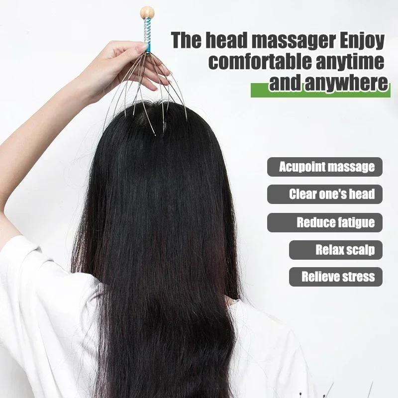 Head Massager Head Scratching Octopus Scalp Non Soul Extractor Divine Tool For Extracting Healthy And Healthy Hair 1/2PCS