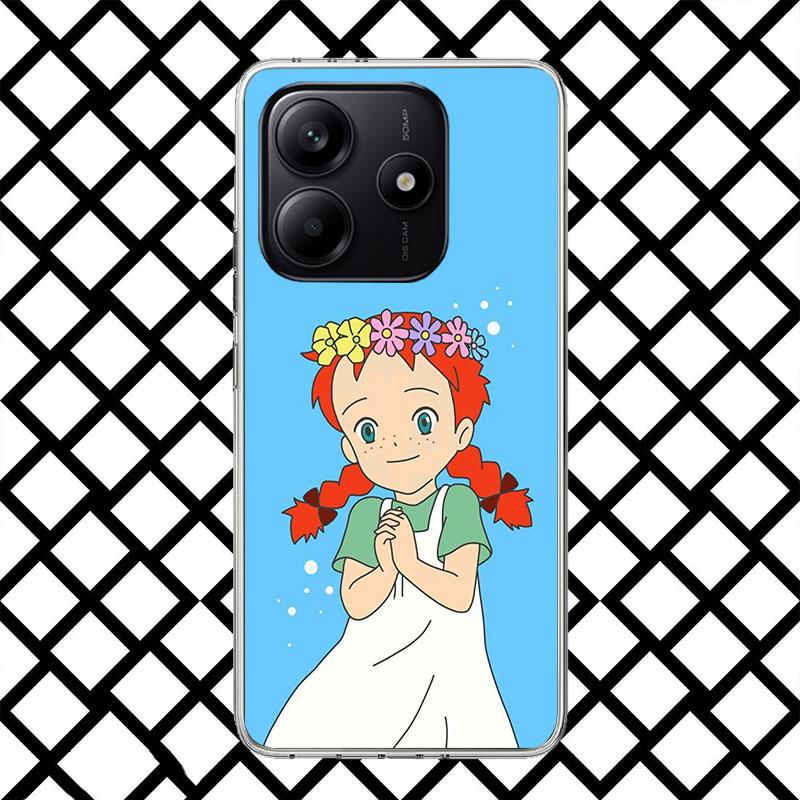 A-Anne Of Green Gables Shirley Phone Case for Xiaomi Redmi Note 15 14 14S 13 12 12S 11 Pro Plus 11E 11T 11S 10S 5G Soft Cover Fu