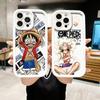 ONE P-PIECE Anime Phone Case For iPhone 12 11 13 14 15 16 17 Max Pro Plus Air Mini Drop-Proof Flexible Silicone Case