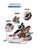 Boys' Waterproof Leather Basketball Shoes – Non-Slip, Wear-Resistant with Rotary Buckle for Students