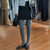 Korean Gray Wool A-line High-Waisted Skirt for Women: Slimming, Elegant, Versatile, Anti-Exposure, Short Skirt for Autumn/Winter