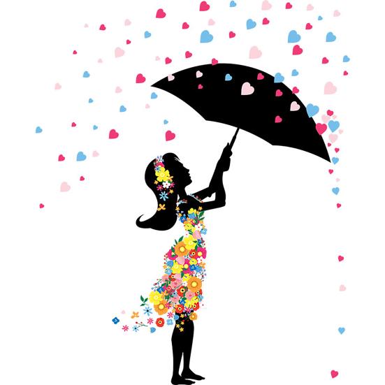 

Наклейка на стену самоклеящаяся, легко наносится ПВХ Фея Девушка Цветок DIY Стена 2