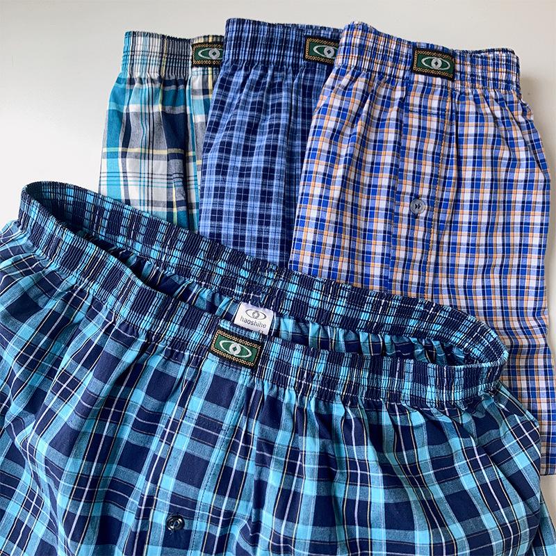 Men's Pure Cotton Boxer Briefs - 4 Pack (US Size)