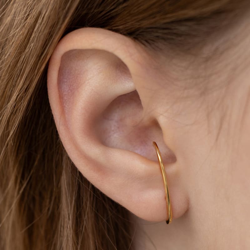 TATIANA (925 Silver) Arc Line Earrings EC3176