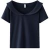 Semir Women's Doll Collar Slim Fit Short Sleeve Polo Shirt