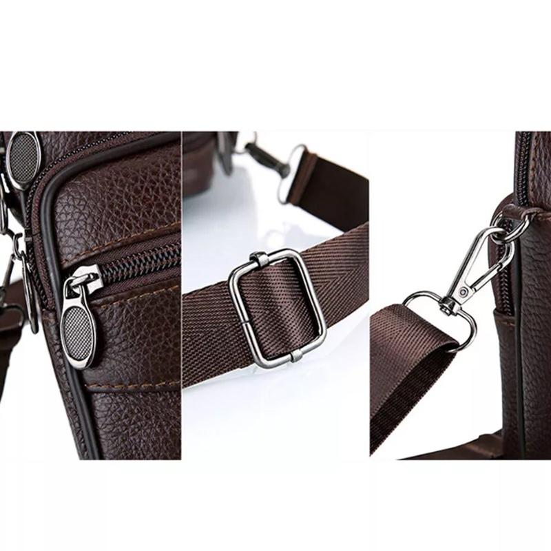 Durable Men's Boys Handbags Shoulder Small Leather Cross Body Messenger Side Bag