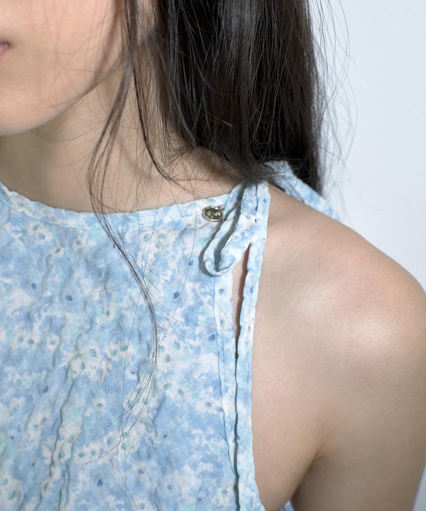 Obeodyupeulleeo Floral Halter Dress_Blue