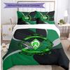 Set Lenzuola 3 Pezzi Stampato Werder Bremen, Comodo Set Copripiumino per Camera da Letto Amico della Pelle