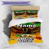 3pcs Duvet Cover Set (1*Duvet Cover + 2*Pillowcase, Without Core), Custom Name Angry Birds Pattern Bedding Set, Home Bedroom Decor Gift