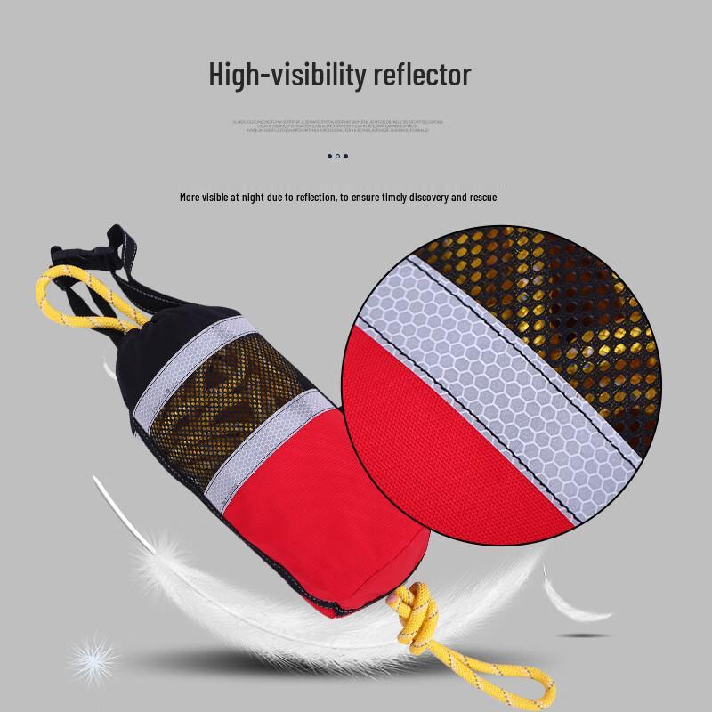 Reflective Rescue Throw Rope Bag