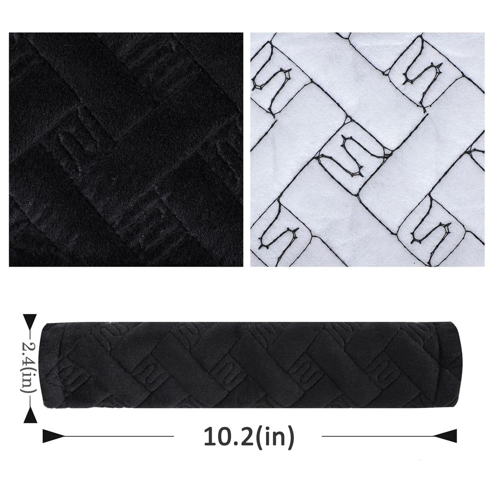 Soft Car Seat Belt Cover, Seat Belt Shoulder Pads, 2 Pieces, More Comfortable To Drive, Compatible with All Cars and Backpacks, Black