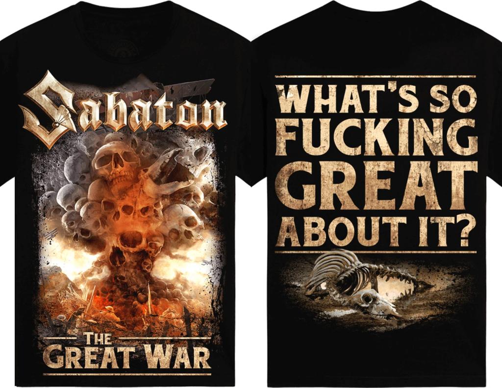 Heavy Metal Band T-shirt Swedish Pagans Sabaton Herr Dam Överdimensionerade Y2k Street Hiphop Casual Lösa Högkvalitativa T-shirts