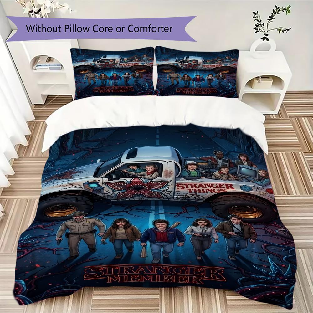 Stranger Things Monster Adventure Bedding 1 Duvet Cover 2 Pillowcase Without Core Without Core Bedding Set Duvet Cover And Pillowcase