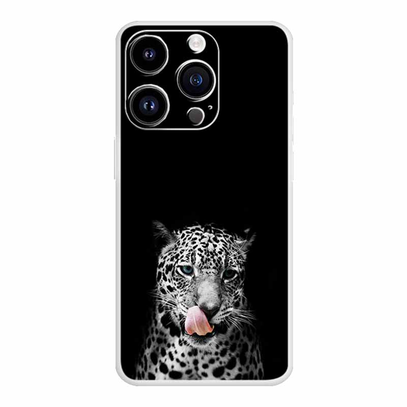 Für iPhone 16 Pro Max Hülle Luxus Silikon TPU Weiche Abdeckung Handyhülle iPhone16 plus 16e Stoßfester Bumper Funda Tiere Hülle