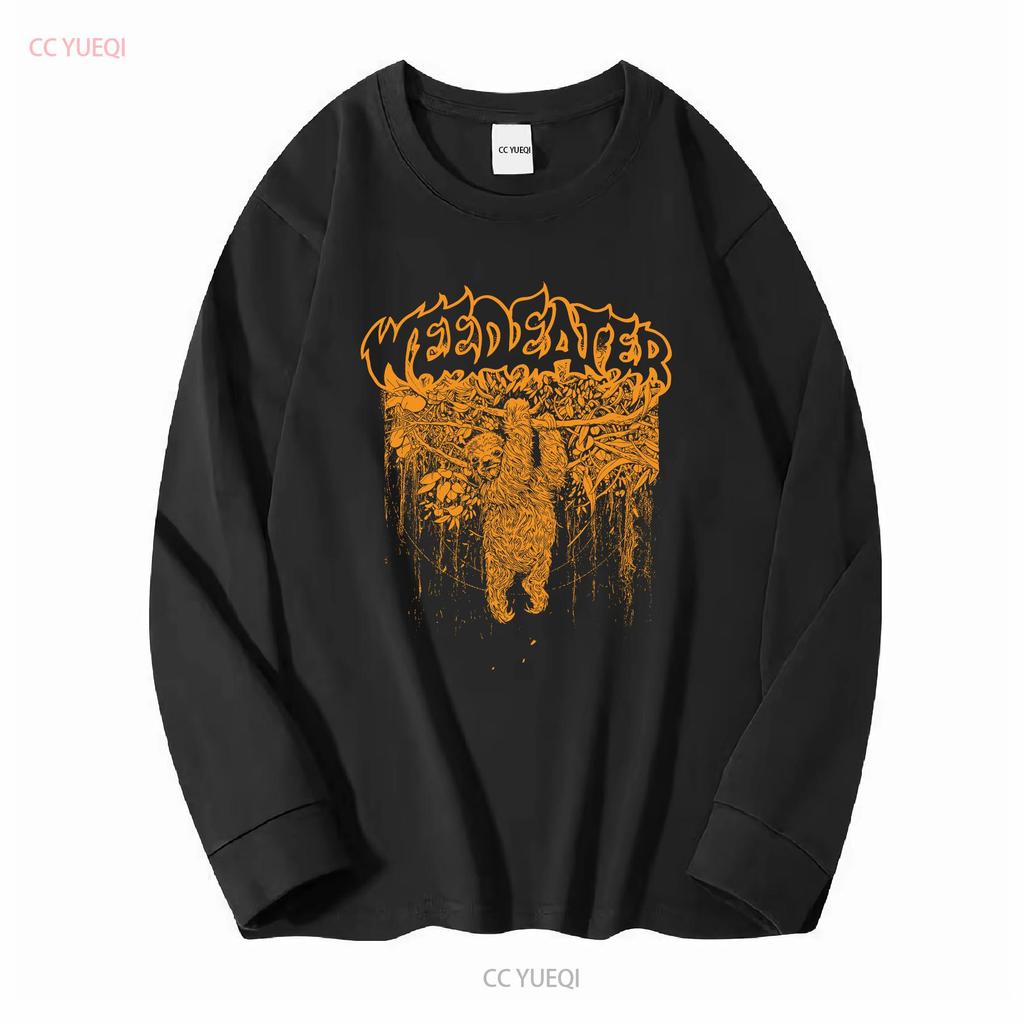 New Popular Weedeater Band Black T Shirt Cotton Full Size BK130 Vintage Washed Streetwear Versatile Unisex Homme Stretched