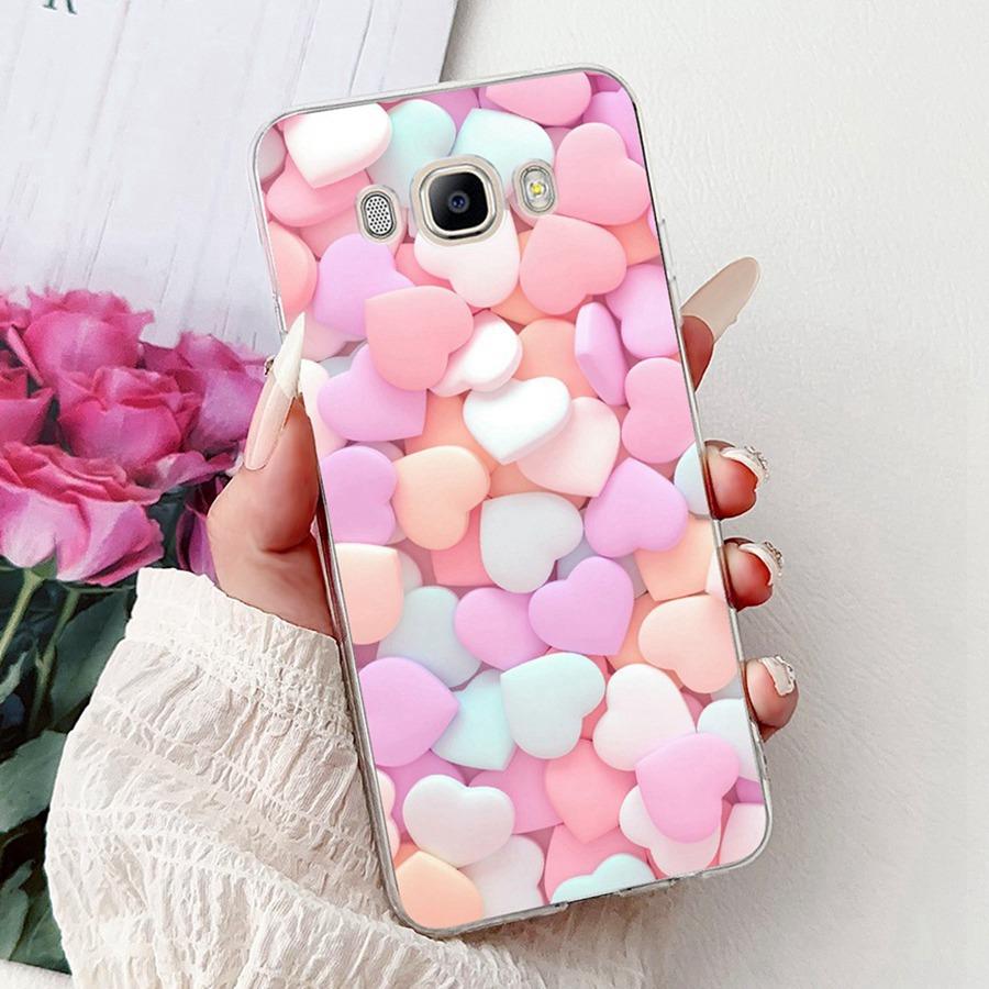 For Samsung J3 J5 J7 2016 Phone Case Back Cover Cute flower Painted TPU Cases For Samsung GalaxyJ5 2016 J510F Soft Fundas