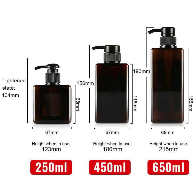 Soap Dispenser Bottle Foaming Shampoo Bottle Refillable Pump Bottle Shampoo Body Wash Lotion Bottle Foam Container For Bathroom