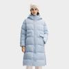FILA Original RGB Colorful Fashion Simple Personality Retro Classic Versatile Casual Daily Comfortable Warm Long Hooded Down Jacket F11W549905F-BU