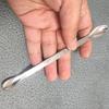 Powder Spoon Kit - 4 Pieces 6.3 Inch Stainless Steel Snuff Spoon Double Sided Teaspoon Medicine Scoop Mini Lab Shovel Capsule Filler Wax Tool for Dry