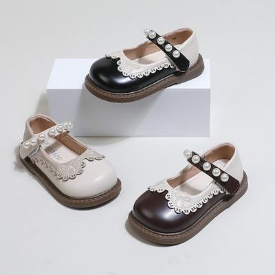 Fashion Kids Leather Shoe Spring New Girls Mary Jane Shoes Soft Soled Child Casual Shoes Simple Girl Princess Shoe De