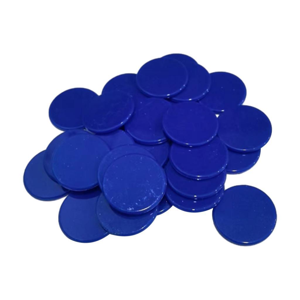 100 Bucăți Jetoane de Poker din Plastic Markeri Bingo Jetoane Jucării pentru Petrecere Cazinou Accesoriu Joc de Masă