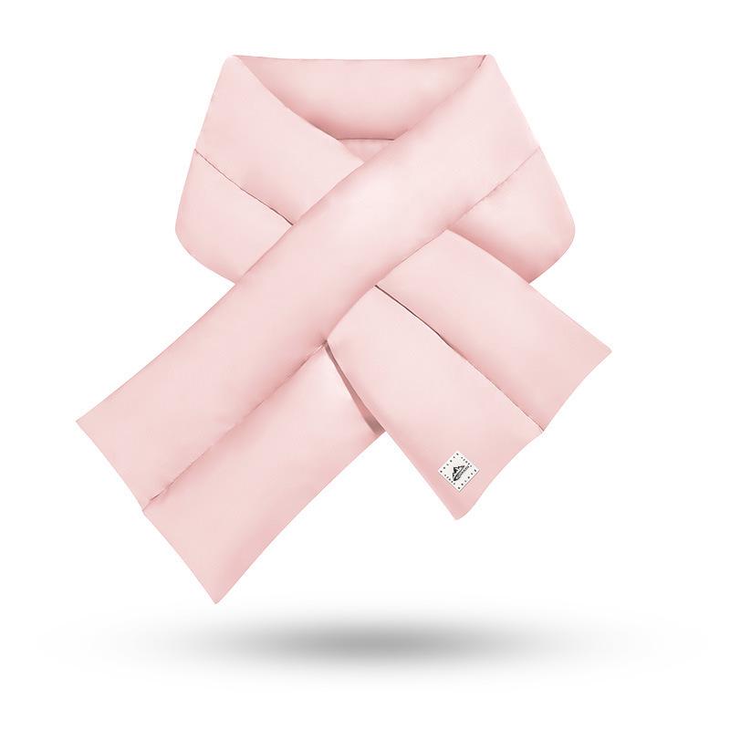 

Женский зимний легкий ветрозащитный пуховый шарф - 2022 Защита шеи для путешествий на открытом воздухе 100-135 CM розовый